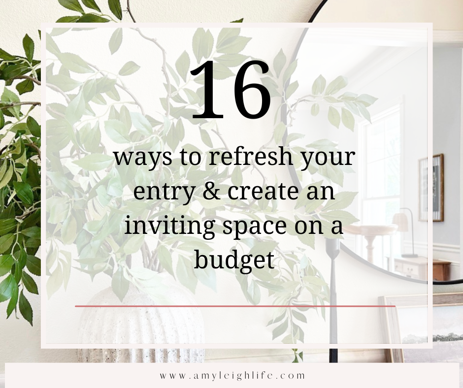How to Refresh Your Entry on a Budget